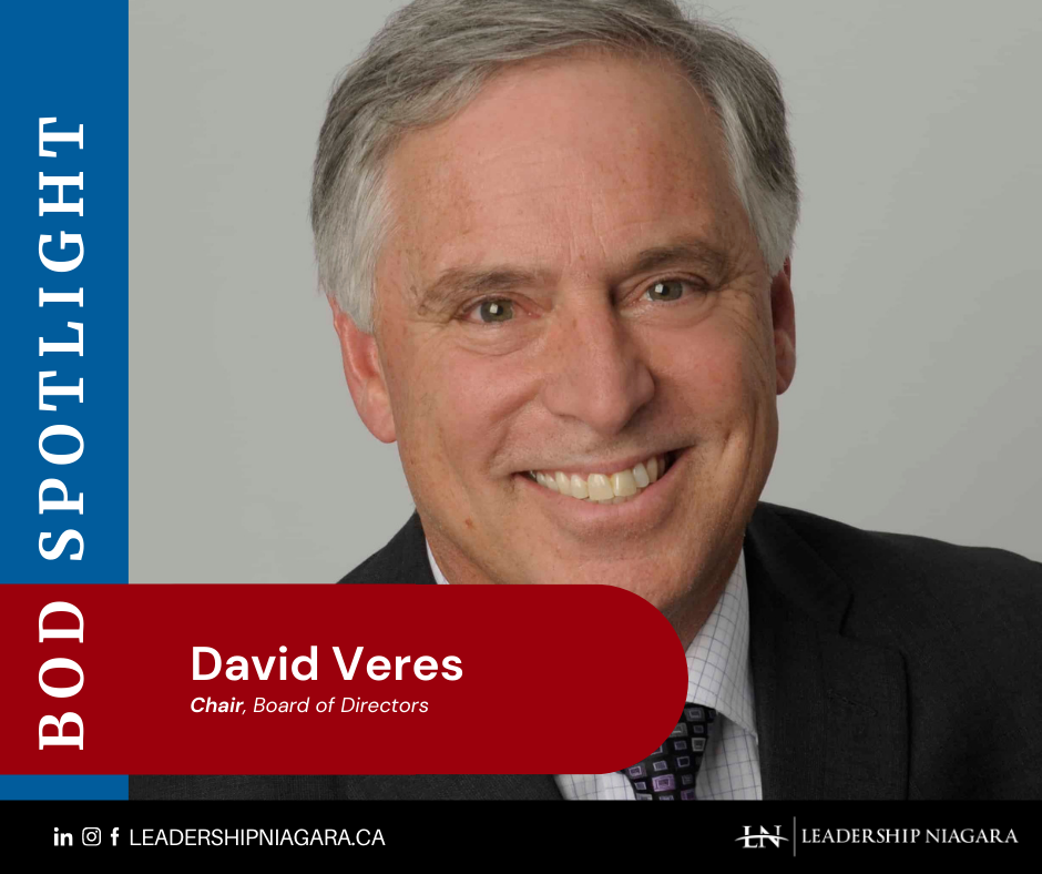David Veres, Chair of Leadership Niagara's Board of Directors 2021